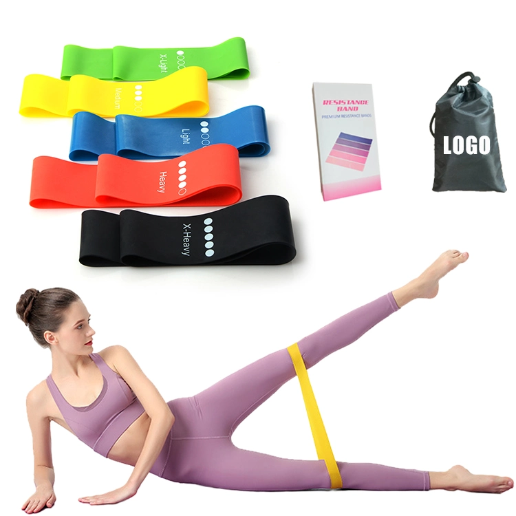 Latex Stretch Bands Gym Leagues Loop Workout Resist Booty Work out Fitness Custom Rubber Resistance Exercise Band