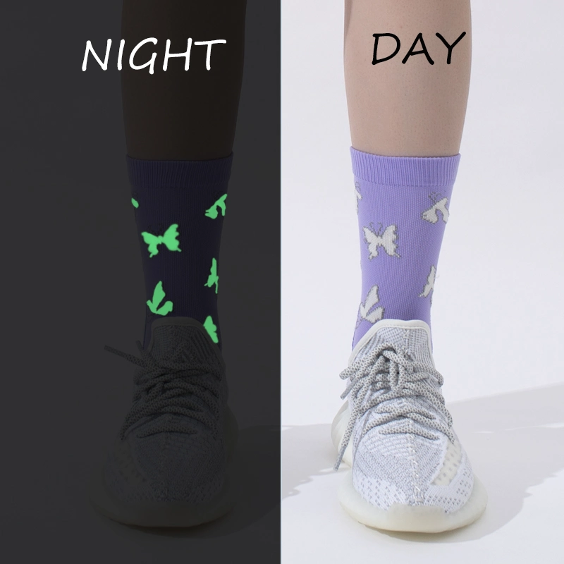 Personalized Custom OEM Socks Sublimation Polyester Women&prime;s Sport Socks Running Socks