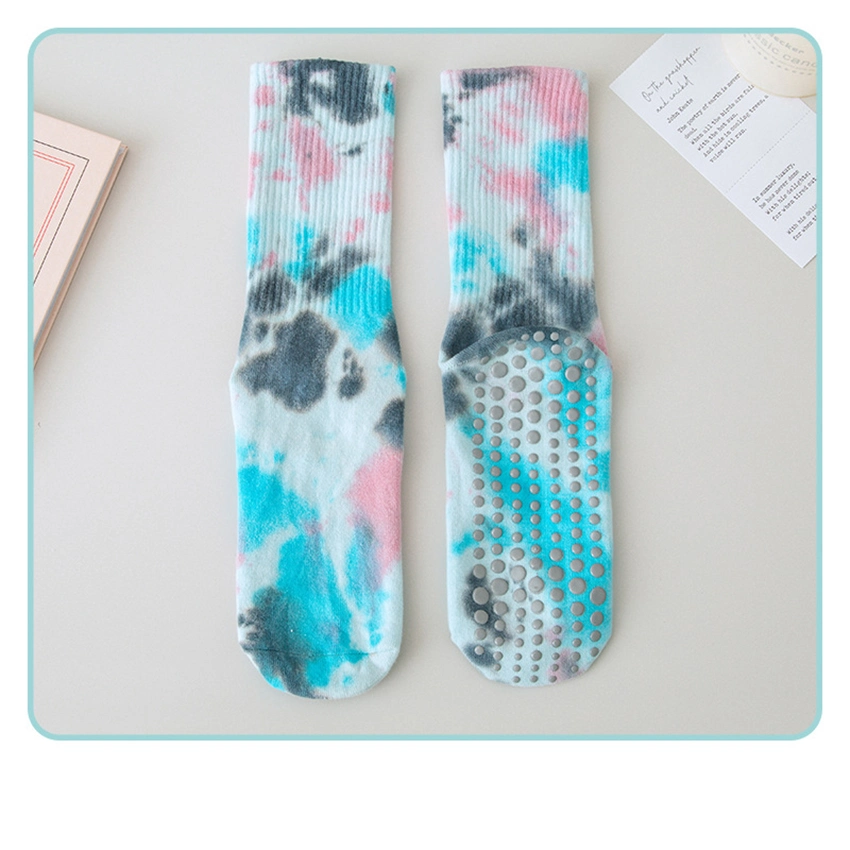 Tie Dye Non Skid Yoga Socks Pilate Grip Socks for Girls