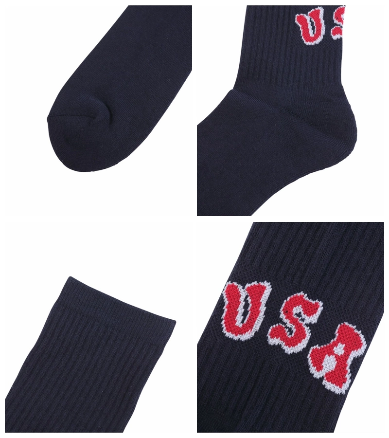 Wholesale Custom Logo Sports Man Leisure Happy Men Women&prime; S Casual School Fashion Colorful Thin Wholesale Cotton Crew Unisex Socks Factory Price