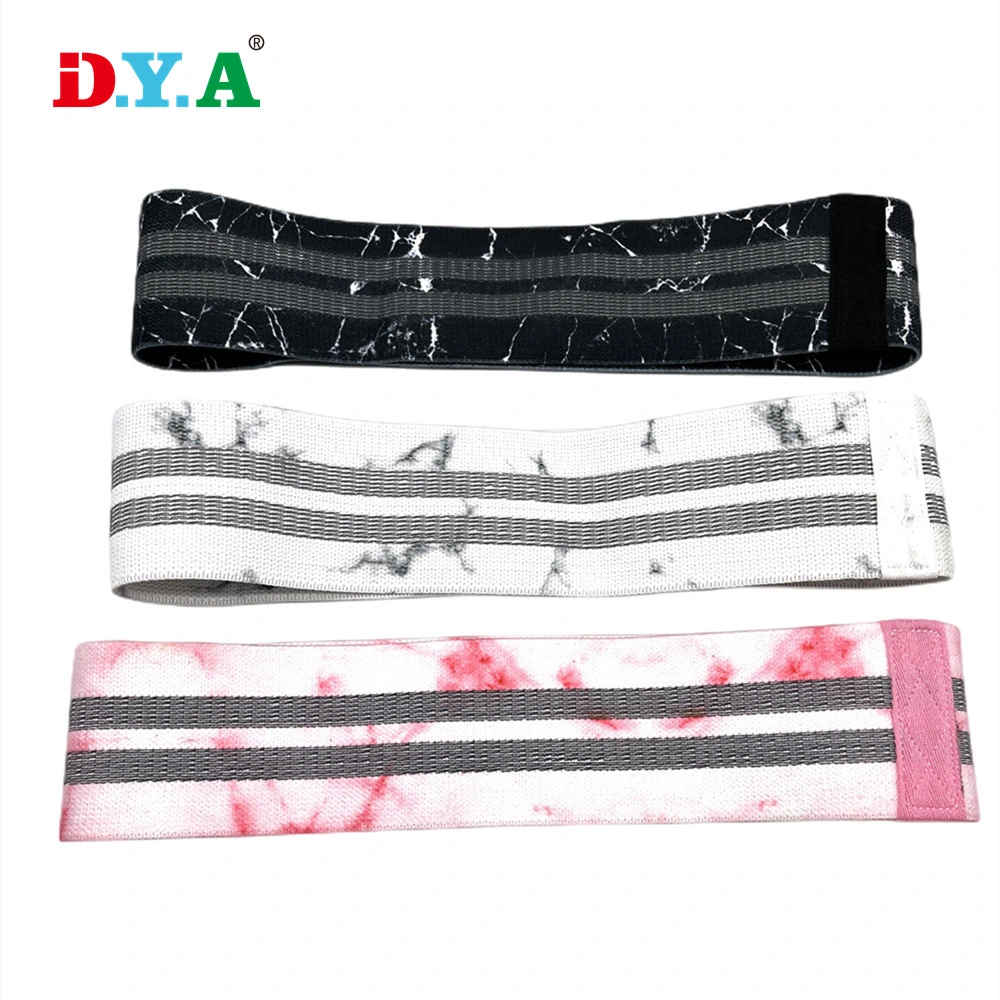 New Style Custom Printed Exercise Stretch Booty Bands Sublimation Gym Hip Resistance Band for Yoga