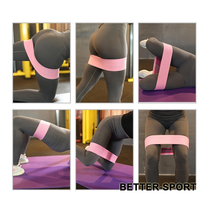 Sports Fitness Yoga Band Glute Training Resistance Non-Slip Fabric Hip Resistance Band