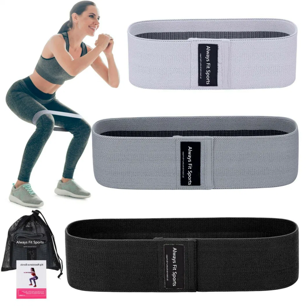 Fabric Elastic Resistance Band/3PCS Elastic Bands Gym with Carry Bag/Elastic Fitness Strap for Body Exercise