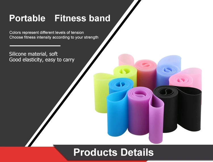 Physical Therapy, Fitness - 4 Extra Wide Bands of Increasing Resistance - Premium Workout Guide