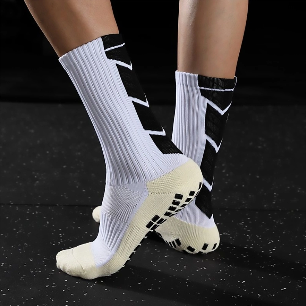 Custom Design Anti Slip Soccer Socks Athletic Men Custom Logo Grip Socks