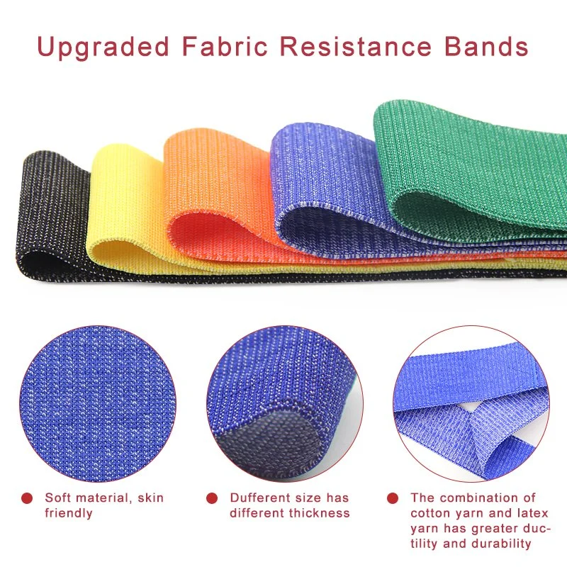 Fabric Resistance Bands Hip Circle 5 Levels Exercise Booty Glute Bands