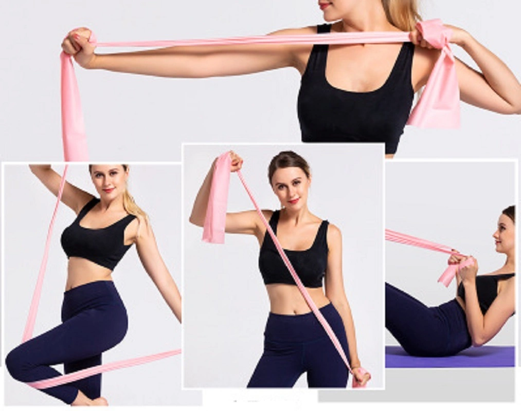 Latex Elastic Workout Resistance Exercise Bands for Strength Training, Yoga, Pilates, Fitness, Physical Therapy Bl16155