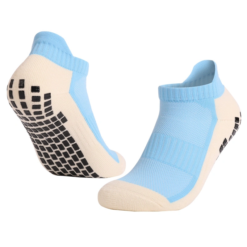 Factory Price Men Women Sports Football Slippers Socks Silicone Non-Slip Grip Soccer Ankle Socks