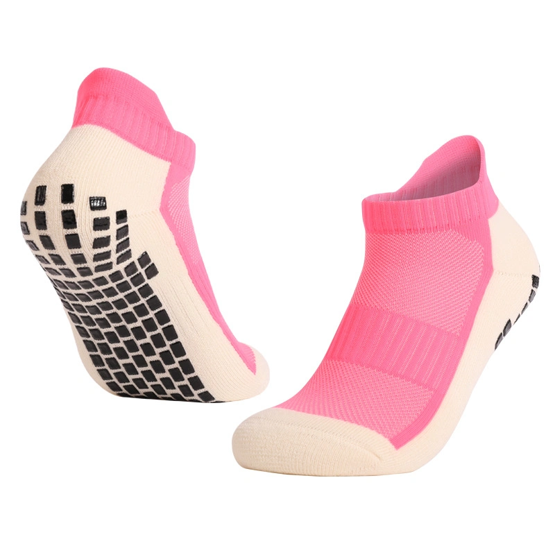 Factory Price Men Women Sports Football Slippers Socks Silicone Non-Slip Grip Soccer Ankle Socks