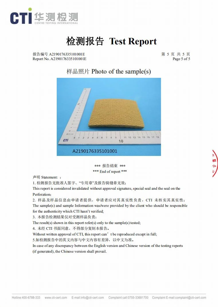 Band Brake Lining Asbestos Free Brake Lining in Roll Anchor Windlass Brake Band