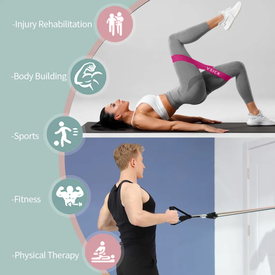 Exercise Bands, Workout Bands, Resistance Bands for Working out with Handles