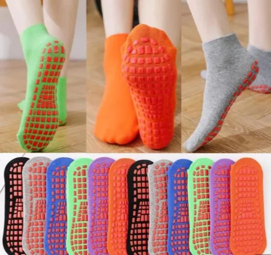 Non Slip Grip Socks for Hospital, Yoga, Trampoline, Barre &amp; Home