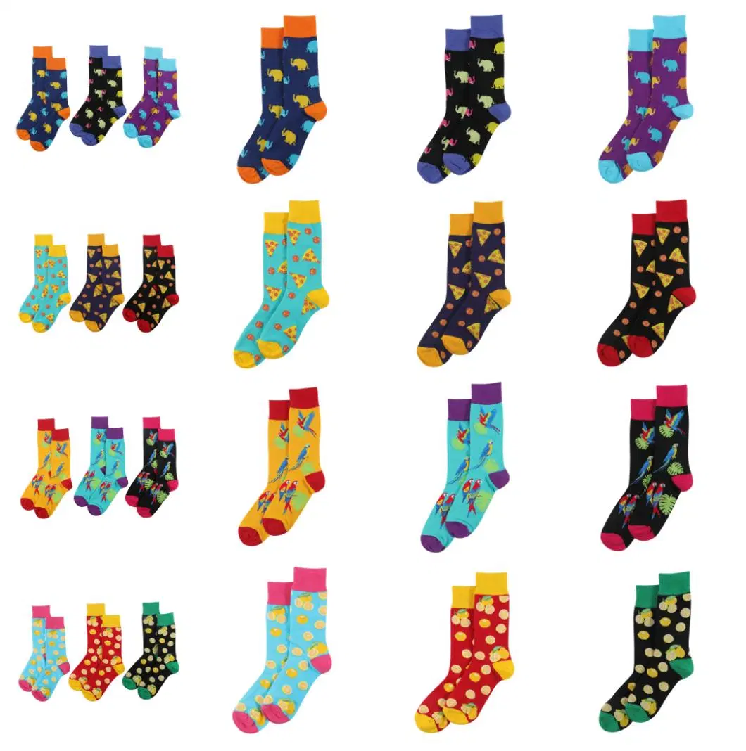 OEM High Quality Personalized Patterned Logo Knitting Designer Socks Black Socks Custom Design Socks