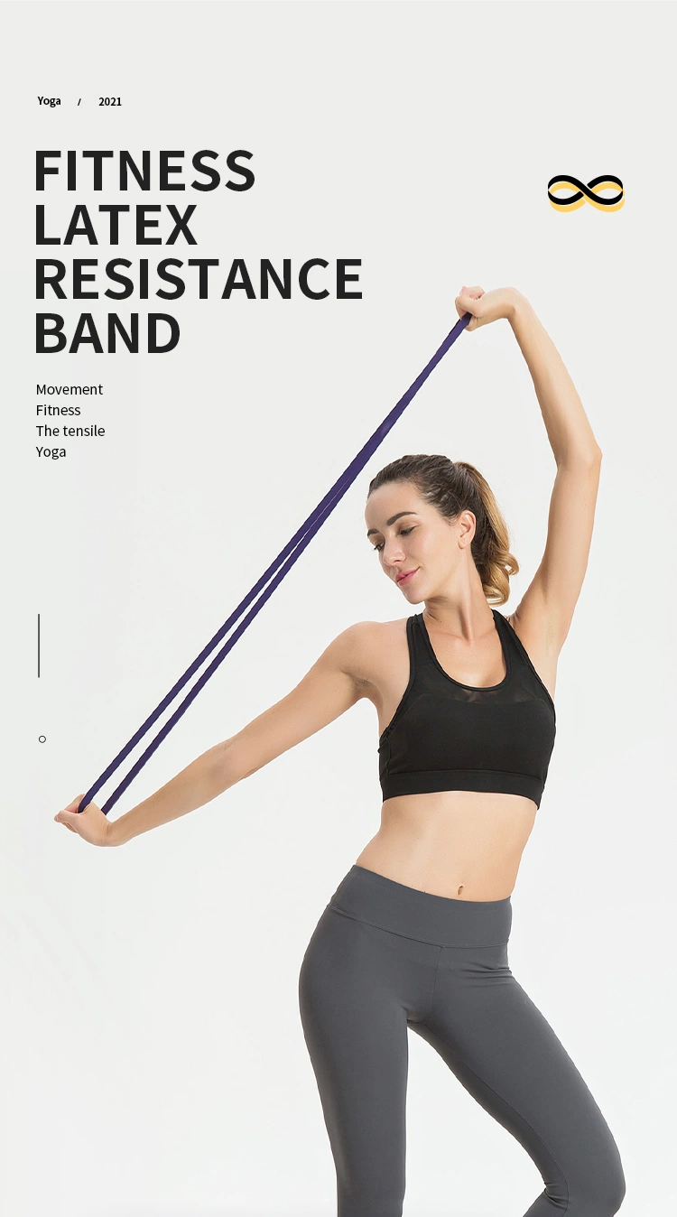Custom Elastic Fitness Non Slip Eco Latex Resistance Band