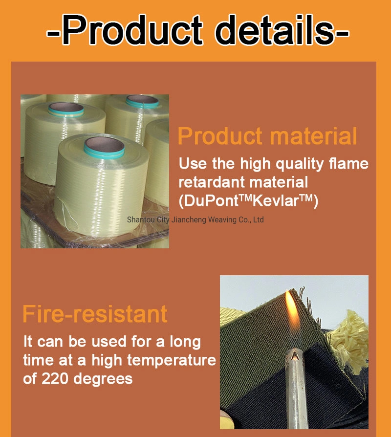 High Quality Anti-High Temperature Aramid Fiber Fire Retardant Webbing Fireproof Webbing