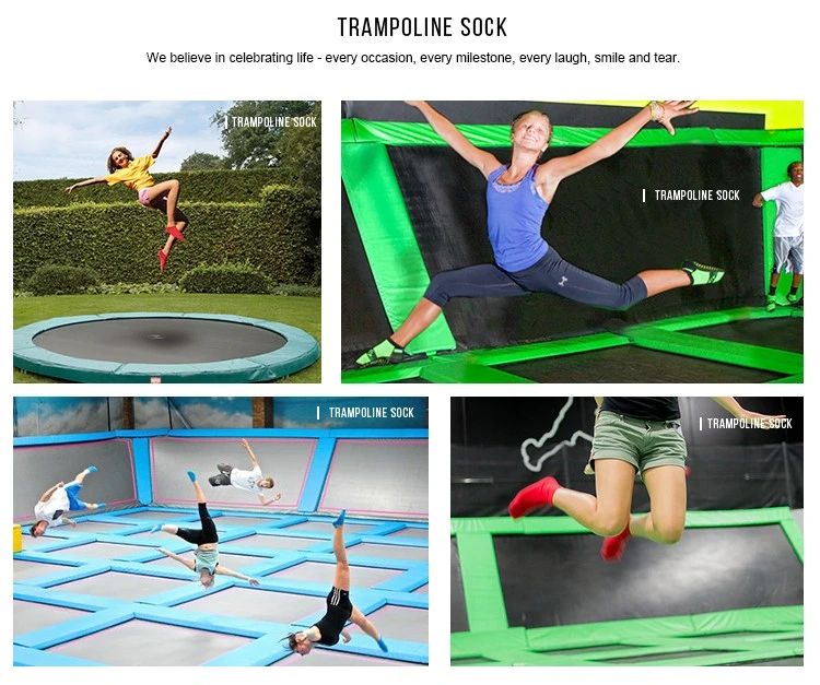 Wholesale Custom Logo Men Women Kids Unisex Cotton Yoga Jump Grip Trampoline Anti-Slip Socks