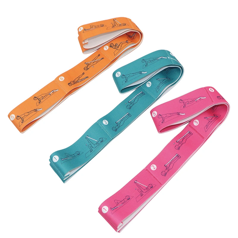 Multi Segment Digital Stretching Band 8 Grid Elastic Band Dance Training Resistance Band Digital Sub Mother Band Elastic Band Wholesale