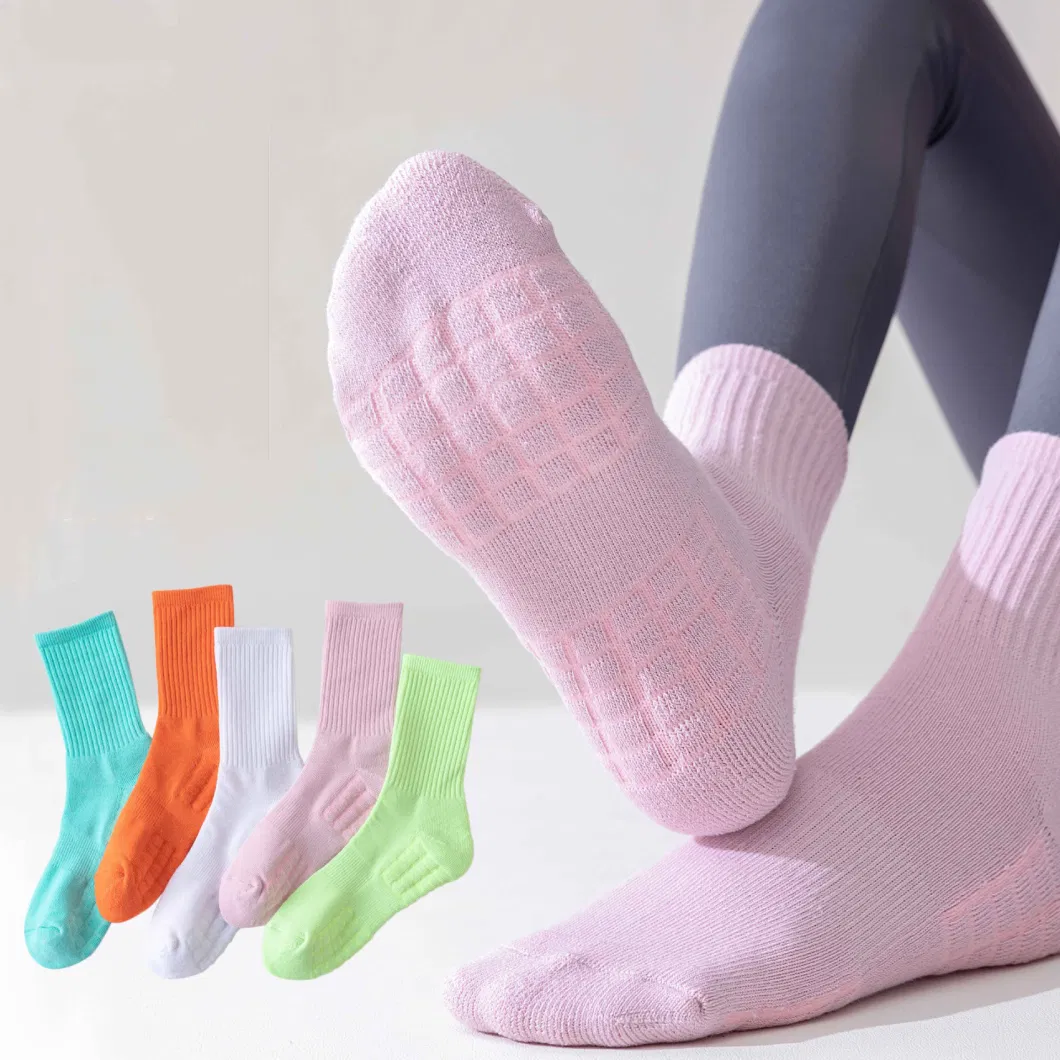 Non-Slip Sweat-Absorbing Towel Bottom Yoga Sports Running Socks