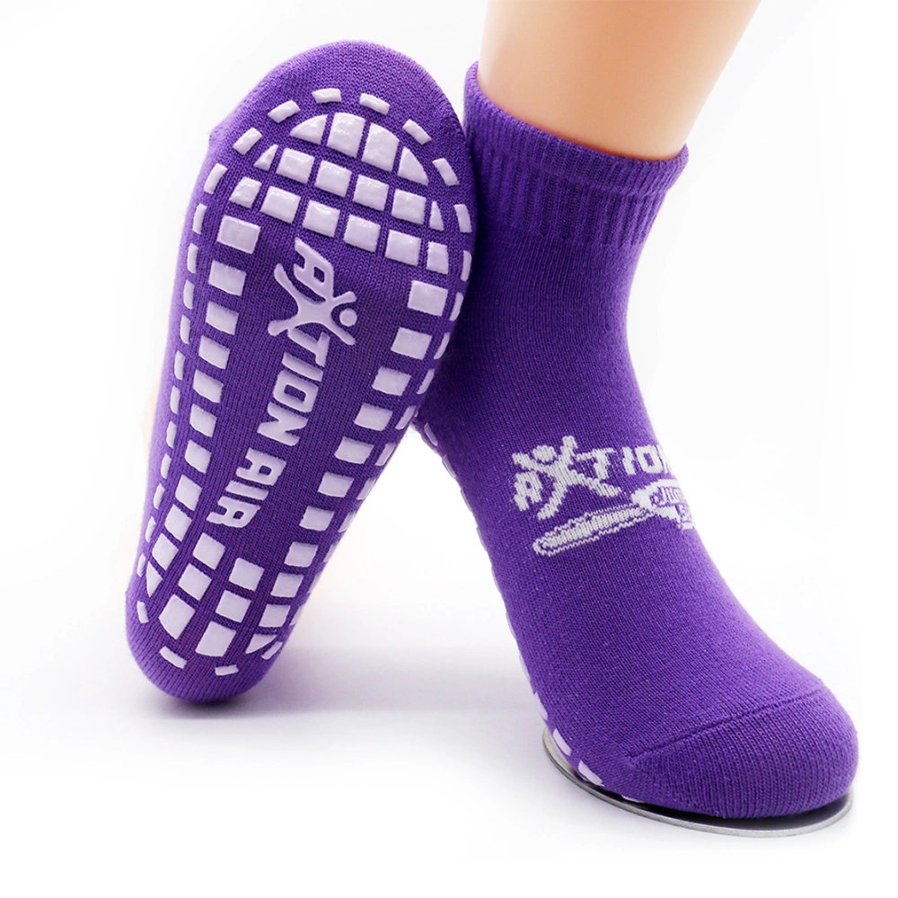 OEM Custom Trampoline Socks with Grips Non-Slip Cotton Jump Socks