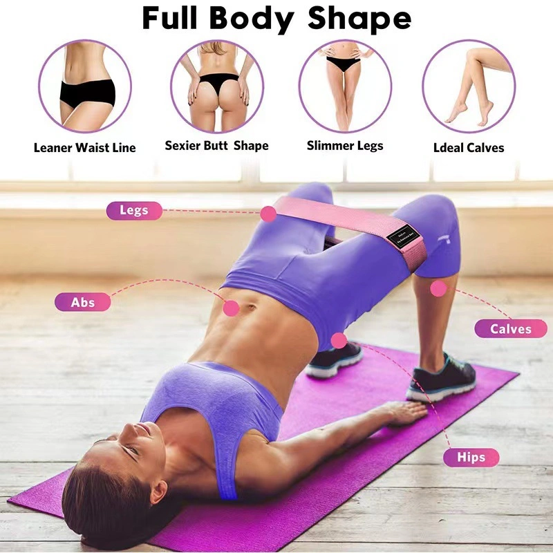 Multi Color 3levels Hip Butt Glutes Loop Yoga Fitness Workout Fabric Resistance Exercise Band