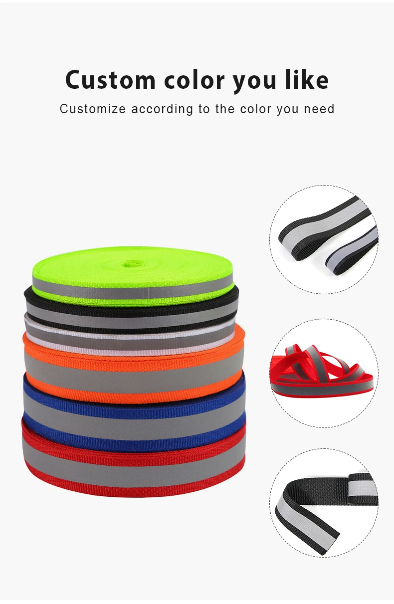 Factory Direct Sales Pet Traction Reflective Rope Highlight Reflective Webbing