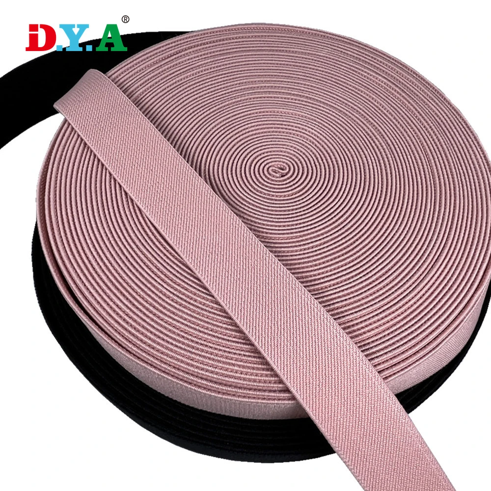 High Quality Customization Color Woven Twill Elastic Polyester Elastic Band for Garament Bag