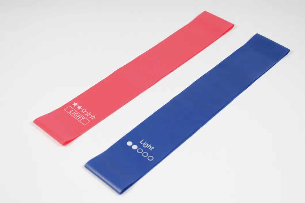 Wholesale OEM Pure Color Yoga Elastic Stretching Latex Hip Circle Resistance Bands Custom Logo