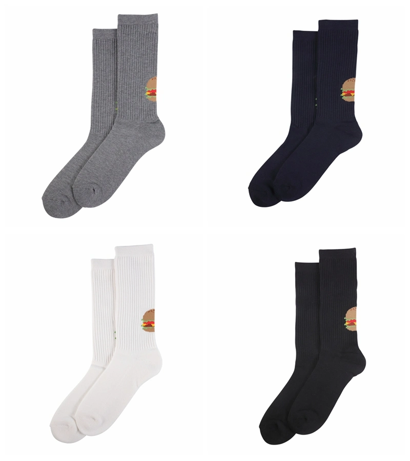 Embroidery Planet Series Solid Personalized Medium Tube Casual Socks