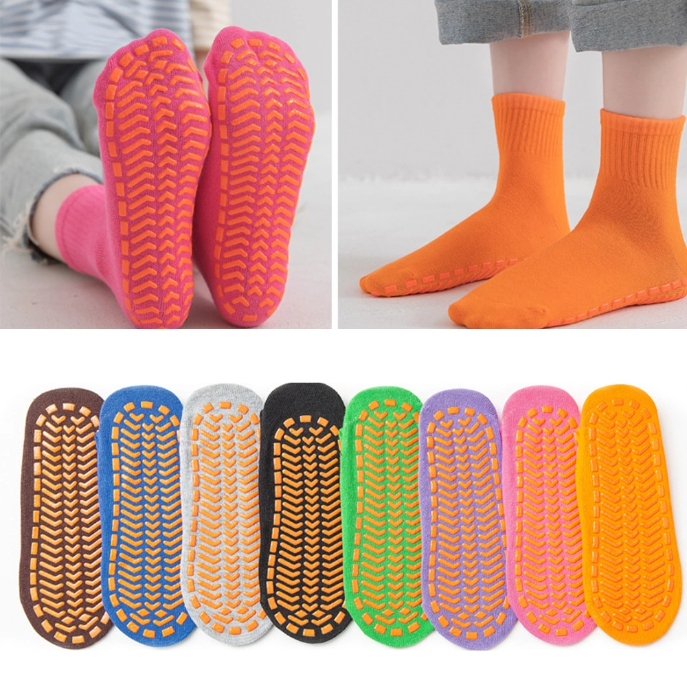 OEM Custom Trampoline Socks with Grips Non-Slip Cotton Jump Socks