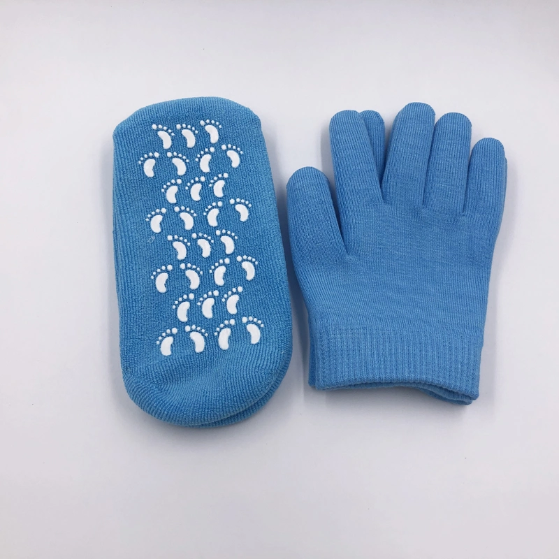 African Popular Heel Moisturizing Gel Silicon Gloves and Socks Cotton SPA Gel Gloves and Socks Gel Moisture Socks and Gloves