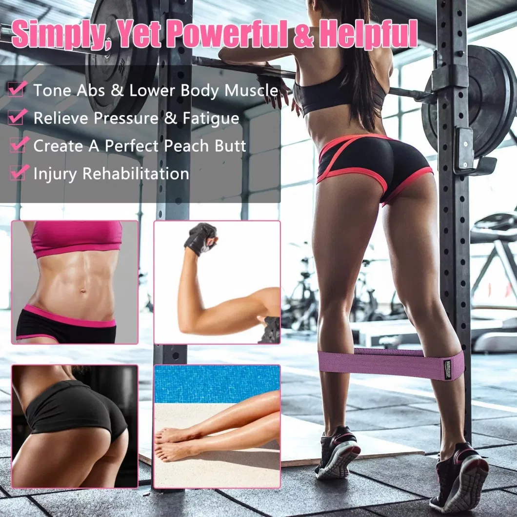 Fitness Customized Logo Exercise Bulk Loop Resistance Bands for Legs