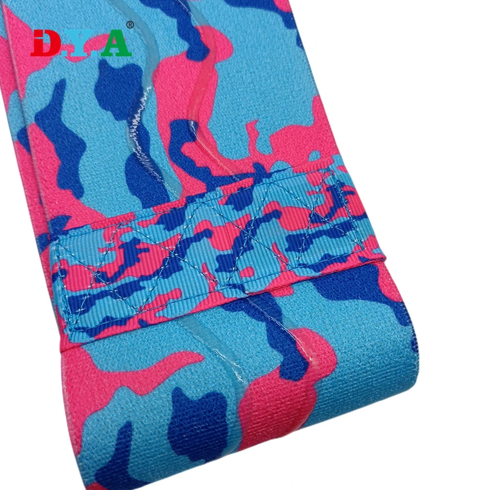 Hot Selling Customized Diversiform Adjustable Camo Resistance Elastic Hip Band with Rubber Silicone