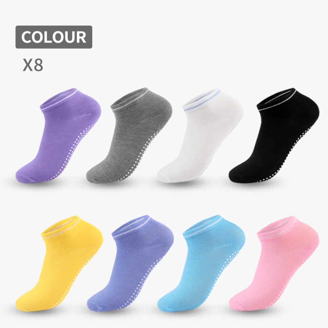 Customized Stocking Grip Compression Wholesale Women&prime;s Men Ankle Dance Crew Non-Slip Cotton Yoga Sport Sock