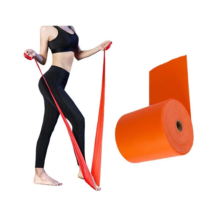 Big Rolled Resistance Fitness Exercise Bands Elastic Stretch Bands for Physical Therapy Yoga Band