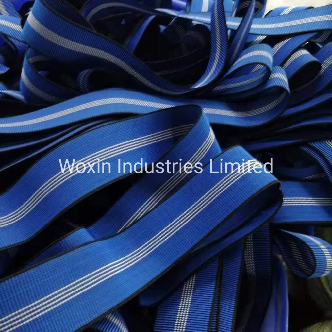 Customized Blue PP Elastic Sofa Webbing Accessories 50mm Sofa Elastic Band