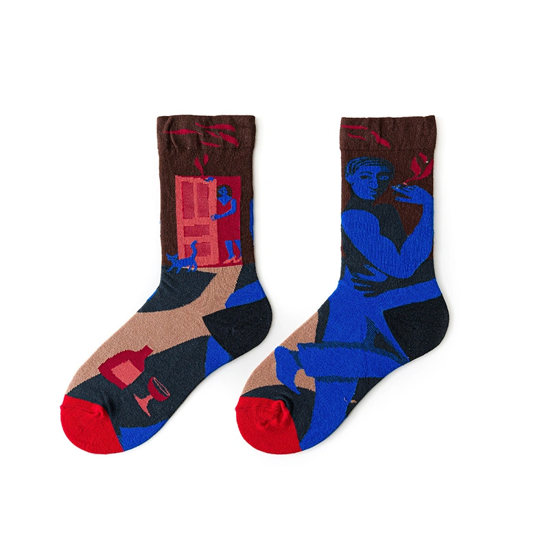 Graffiti Artist Personalized Colorful Anti-Odor Happy Design Breathable High Elastic Socks