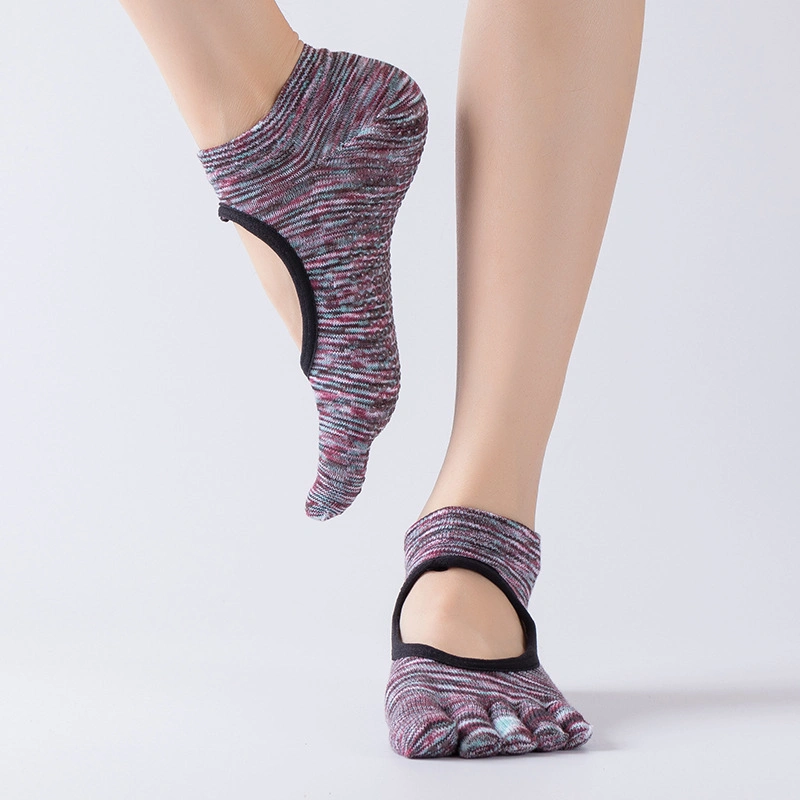 Xianghui Wholesale Custom High Quality Women Fashion Ballet Yoga Grip Toe Socks
