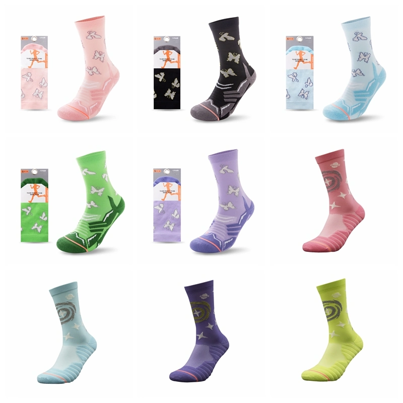 Personalized Custom OEM Socks Sublimation Polyester Women&prime;s Sport Socks Running Socks