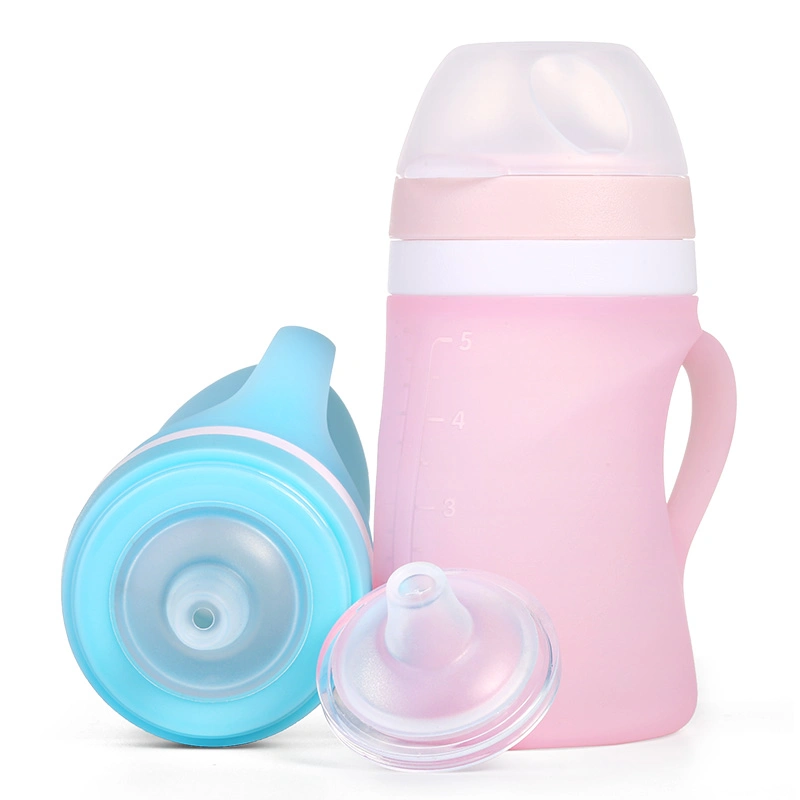 Food Grade Silicone Portable Squeeze Baby Assisted Food Bottle Complementary Bottle