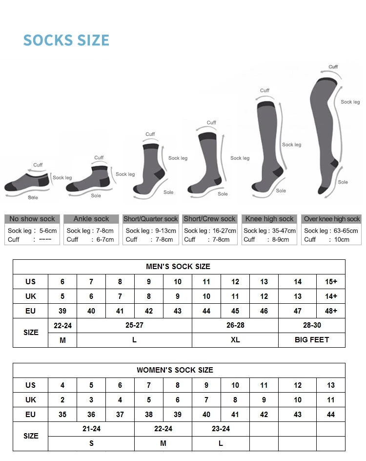 Quality Crew Fashion Grip Embroidery Women Compression Logo Print Men&prime;s Designer Sport Custom Socks