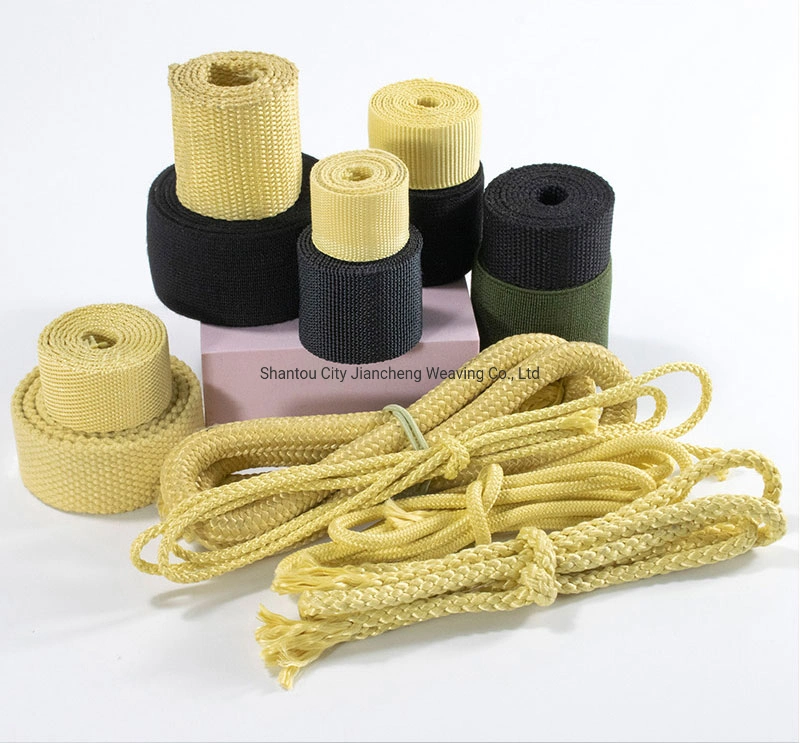 High Quality Anti-High Temperature Aramid Fiber Fire Retardant Webbing Fireproof Webbing