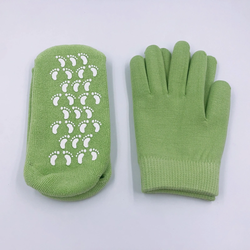 African Popular Heel Moisturizing Gel Silicon Gloves and Socks Cotton SPA Gel Gloves and Socks Gel Moisture Socks and Gloves