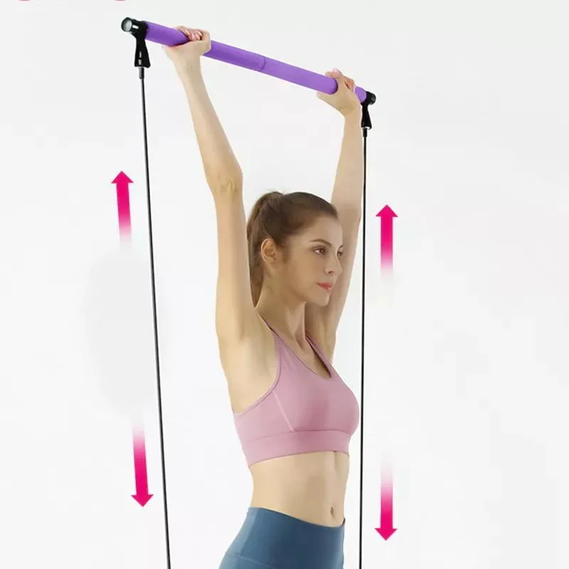 Indoor Exercise Portable Yoga Stick Pilates Resistance Band