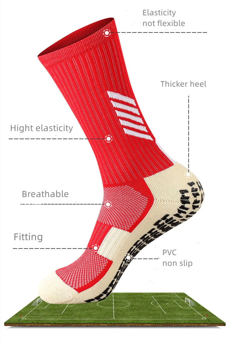 Non-Slip Football or Soccer Socks with Customized Logo