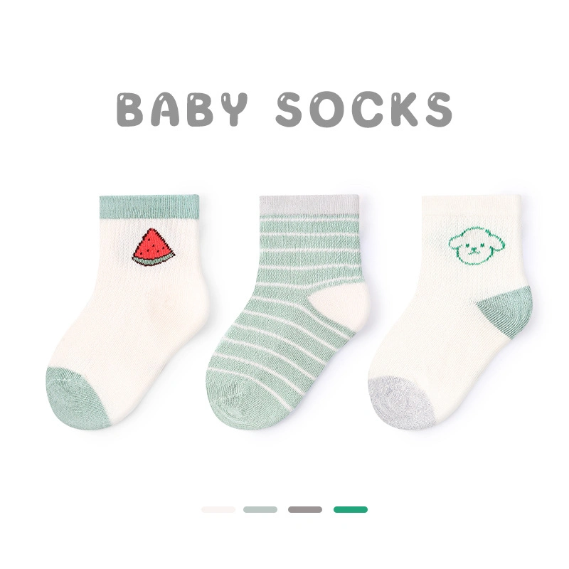 Baby Floral Wholesale Organic Cotton Tag-Free Softy Short Breathable Seamless Socks