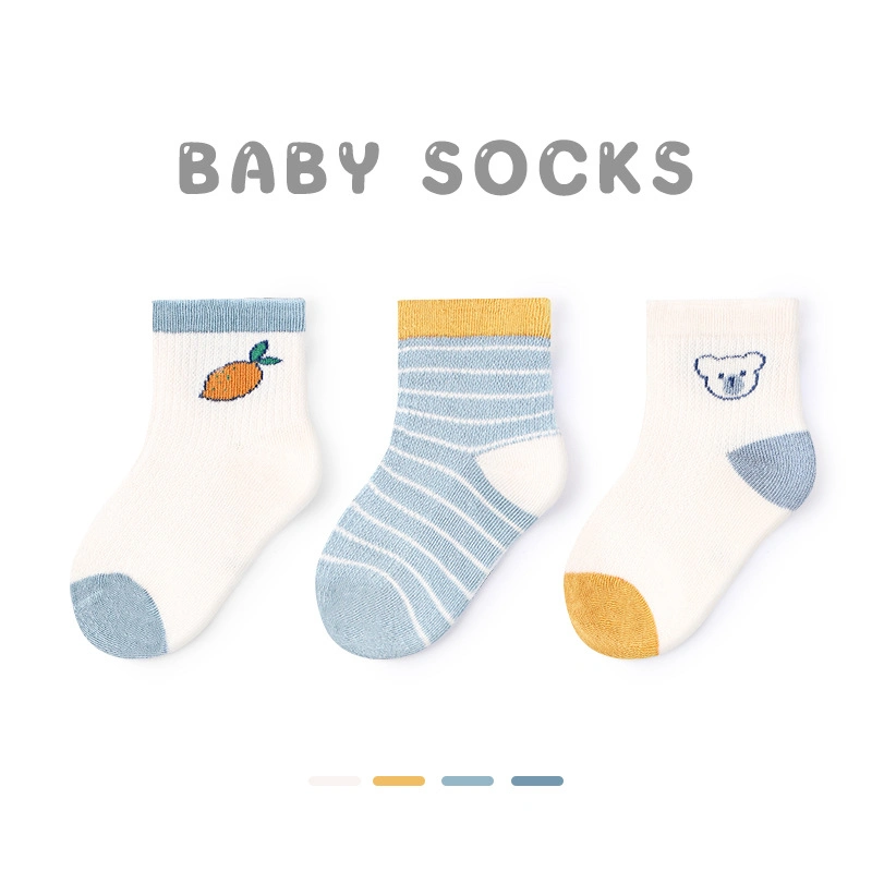 Baby Floral Wholesale Organic Cotton Tag-Free Softy Short Breathable Seamless Socks