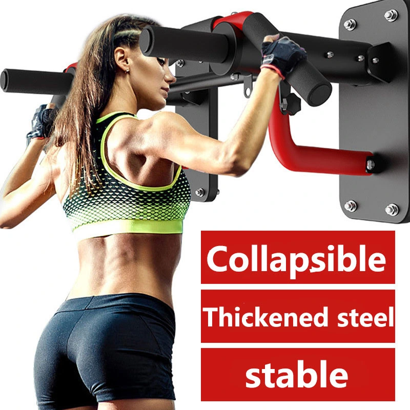 Strength Training Exercise Equipment Wall Mounted Chip up Bar Pull up Bar with Pull Rope Bl19434