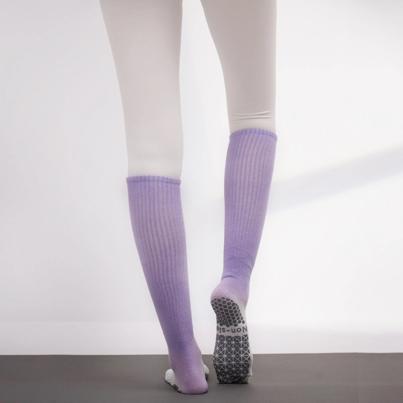 Xianghui Knee High Breathable Solid Custom Logo Grip Pilates Socks for Women
