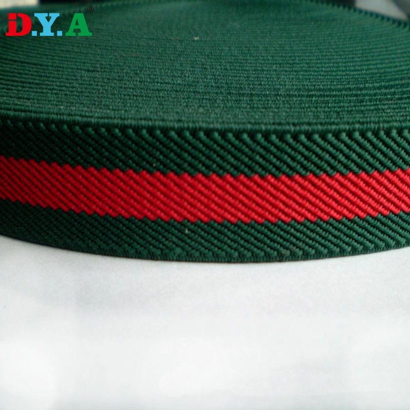 Customize Color Width Twill Elastic Band Thicken Polyester Elastic Band for Garment Bag Shoes Waistband