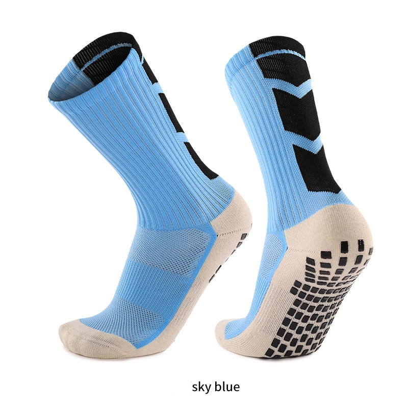 Wholesale Anti Slip Sock Soccer Grippy Sports Grip Socks for Men